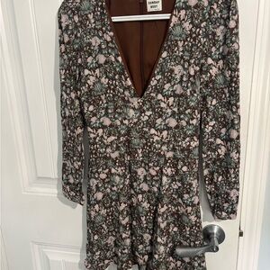 Sunday Best Floral Deep V-Neck Dress